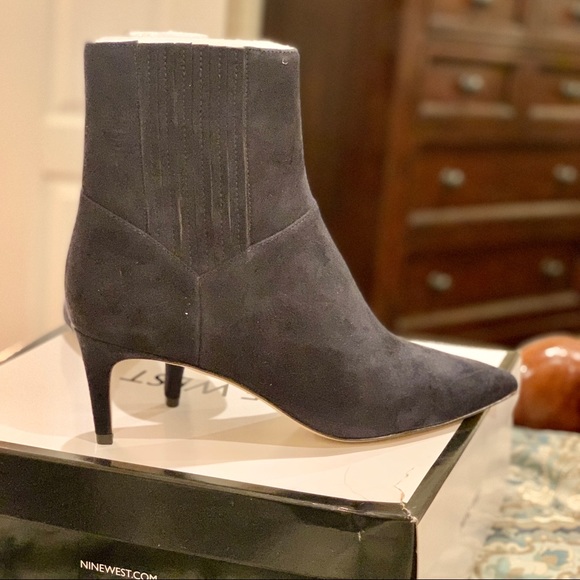Nine West Shelbold Pointy Toe Booties - Picture 6 of 7